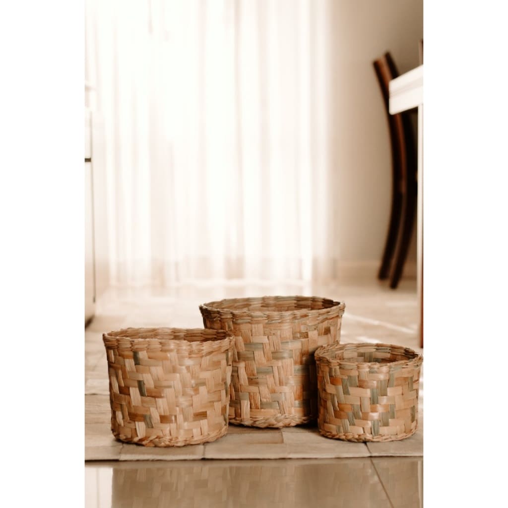 Cachepot de Palha para Plantas