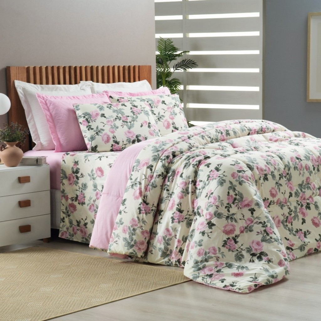 Edredom Casal Padrão Queen Dupla Face - Dreams