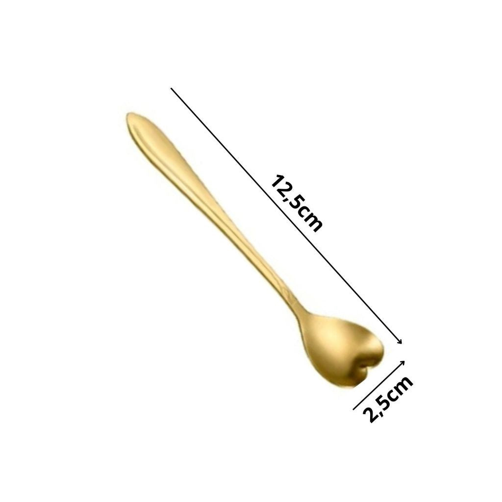 Colheres Coração - Decoração Mesa Posta Café Chá