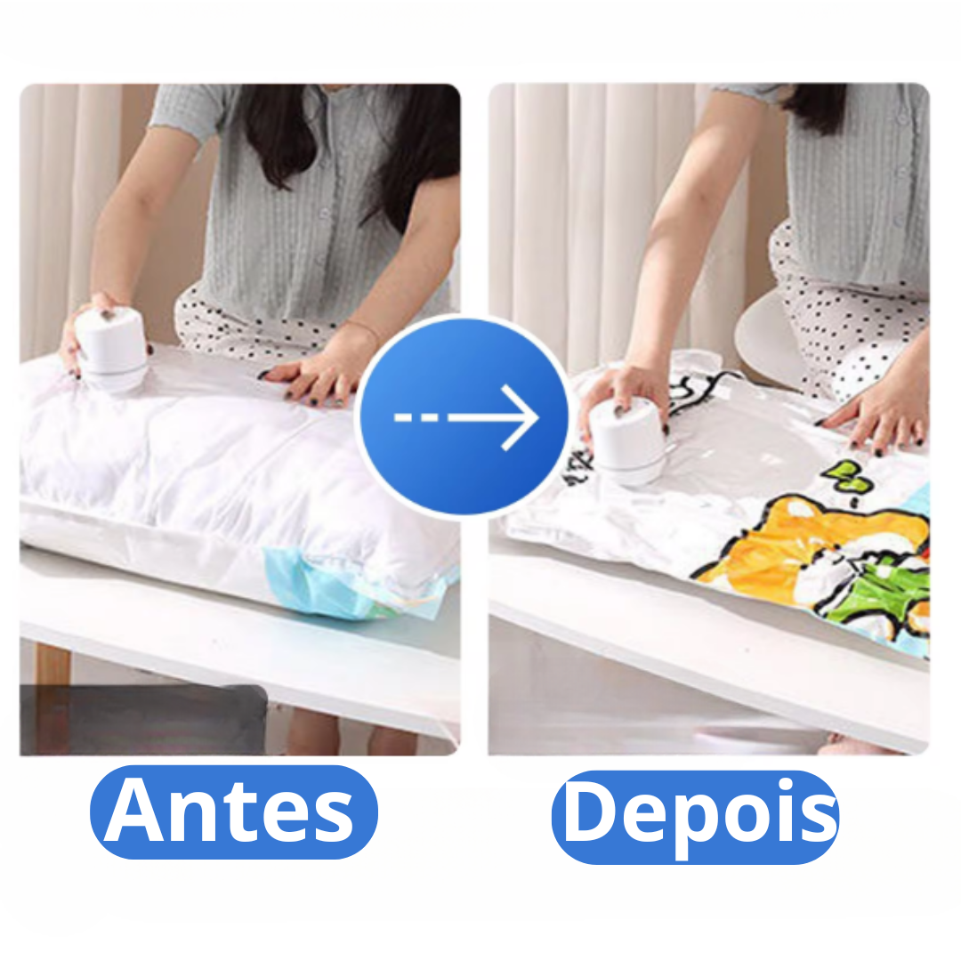 Mini Bomba de Ar Portátil Para Sacos a Vácuo