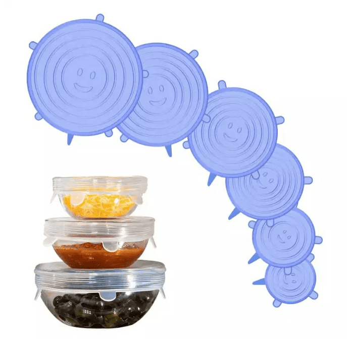 Kit Tampas de Silicone Panelas e Potes Flexível Universal