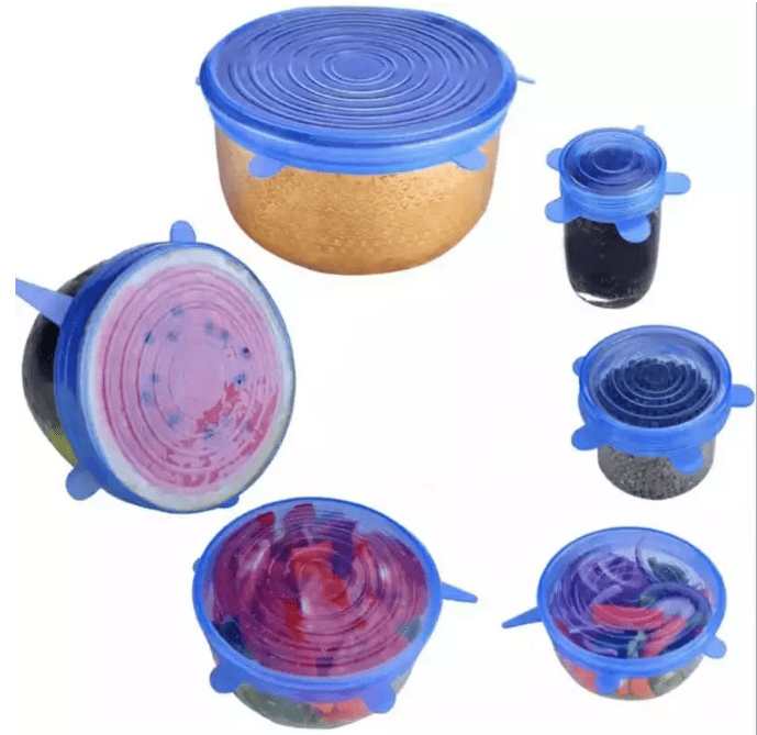 Kit Tampas de Silicone Panelas e Potes Flexível Universal