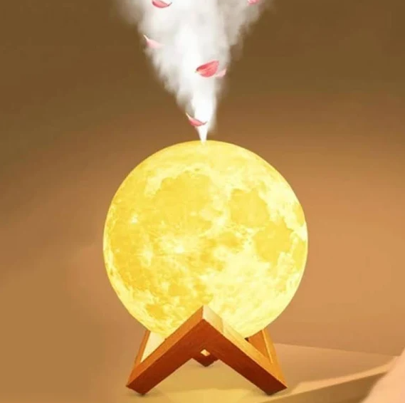 Umidificador e Aromatizador - Luminária em Lua