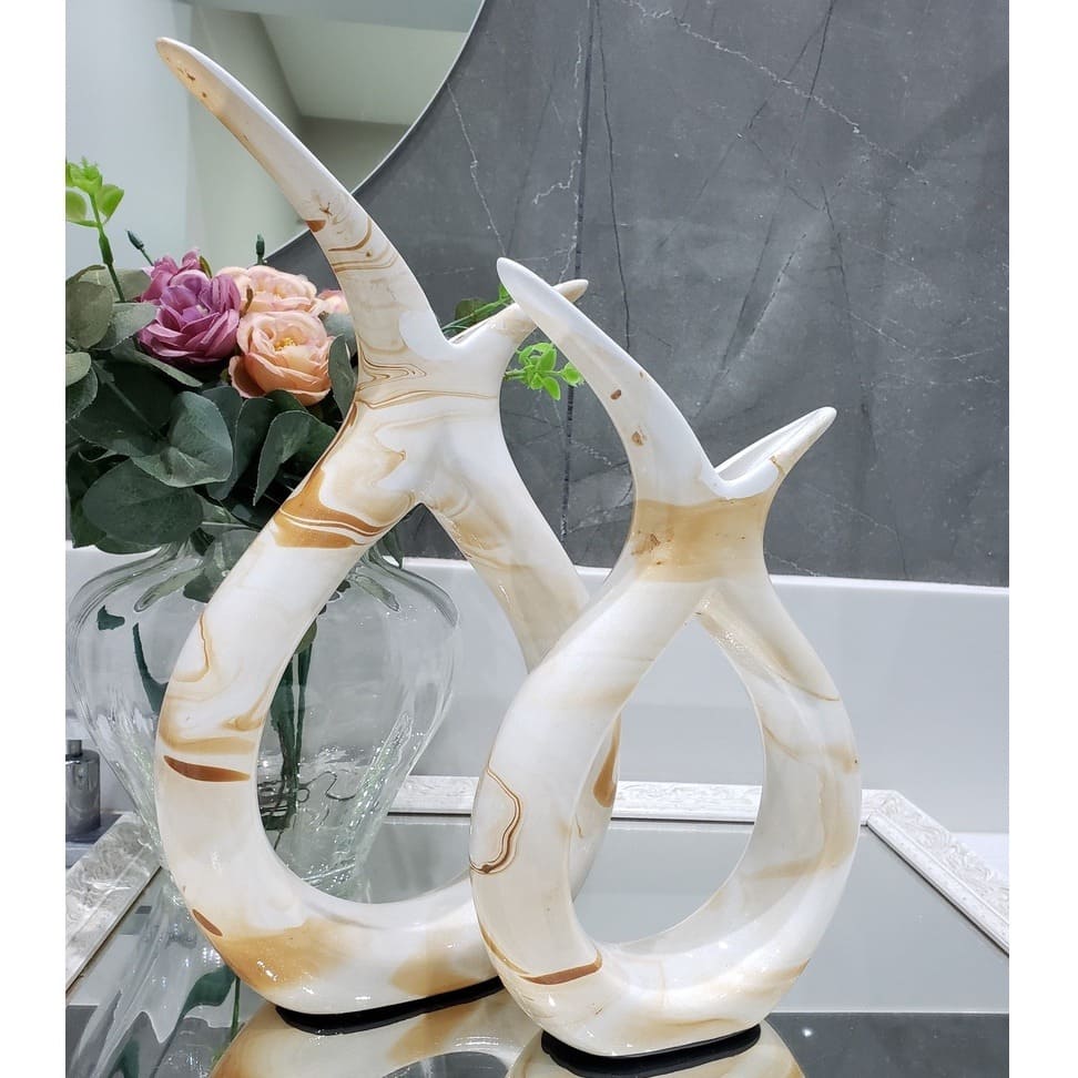 Vaso de Cerâmica Decorativo em Gota