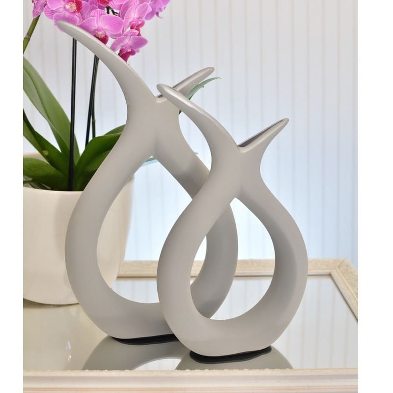 Vaso de Cerâmica Decorativo em Gota