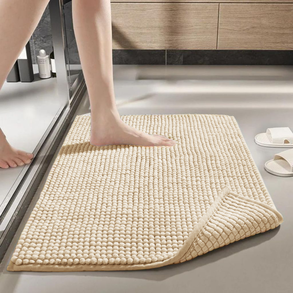 Kit Tapete Banheiro Antiderrapante Microfibra