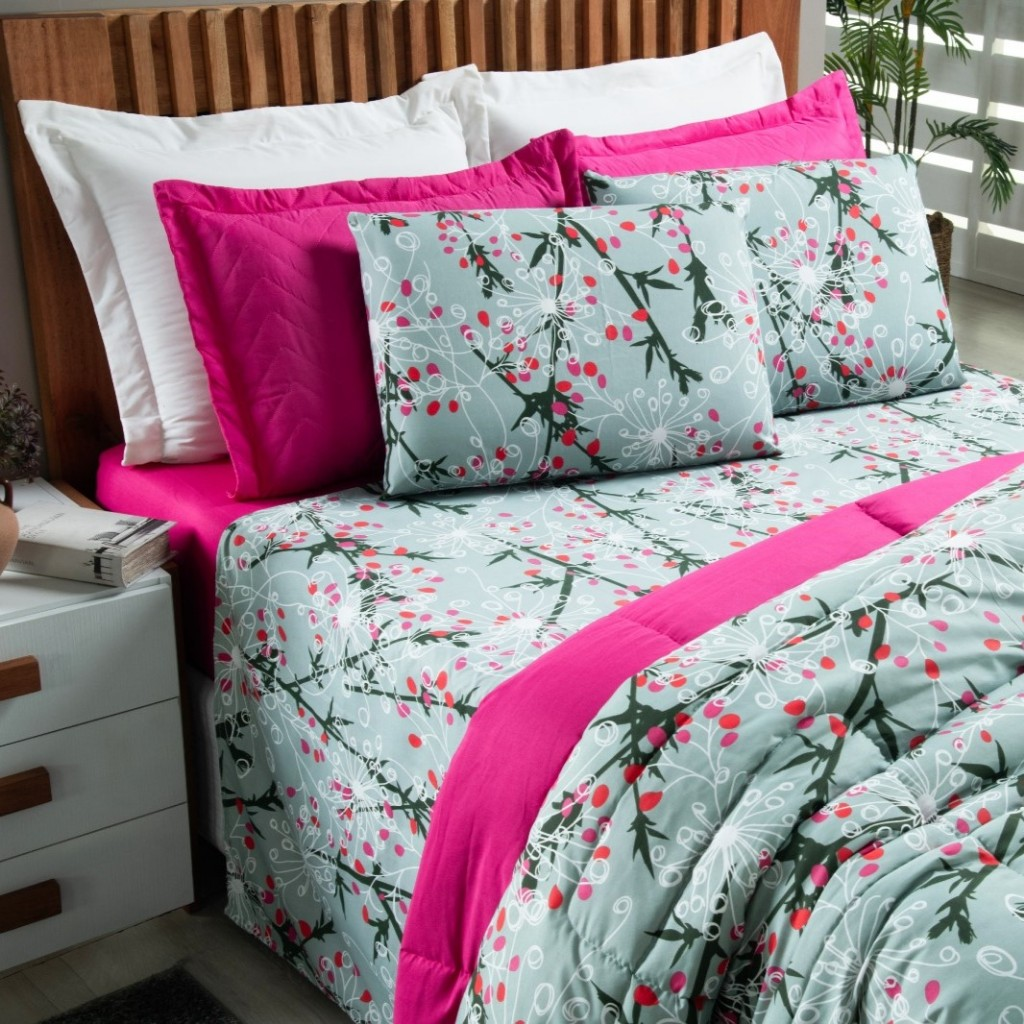 Edredom Casal Padrão Queen Dupla Face - Dreams