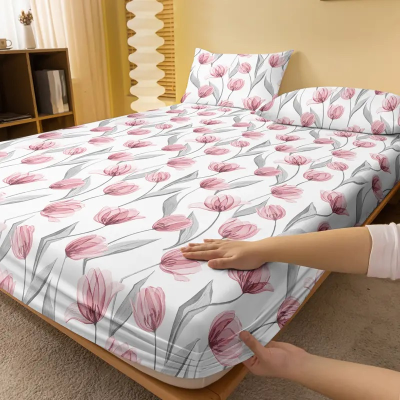 Lençol 400 Fios Micropercal Tecido Leve e Macio Estampas Sortidas