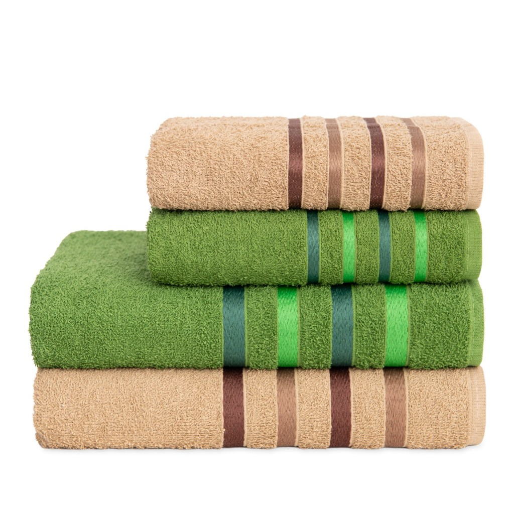 KIT 4 Toalhas Onix - (2 Banho + 2 Rosto) 100% Algodão - TOALHAS K&C