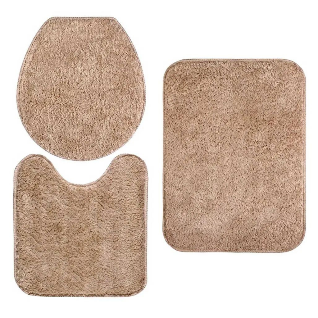 Jogo de Tapete de Banheiro 3 Peças - Aura Clean