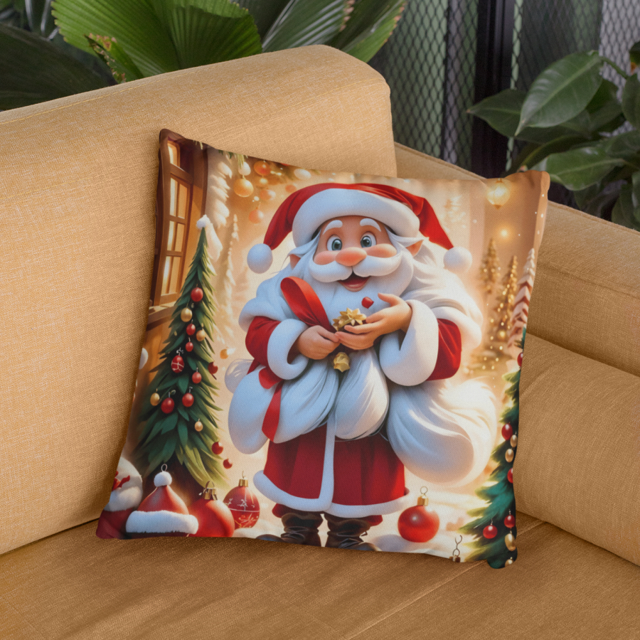Capas De Almofada Decorativas Natalinas 45x45 - Decoração Para Natal