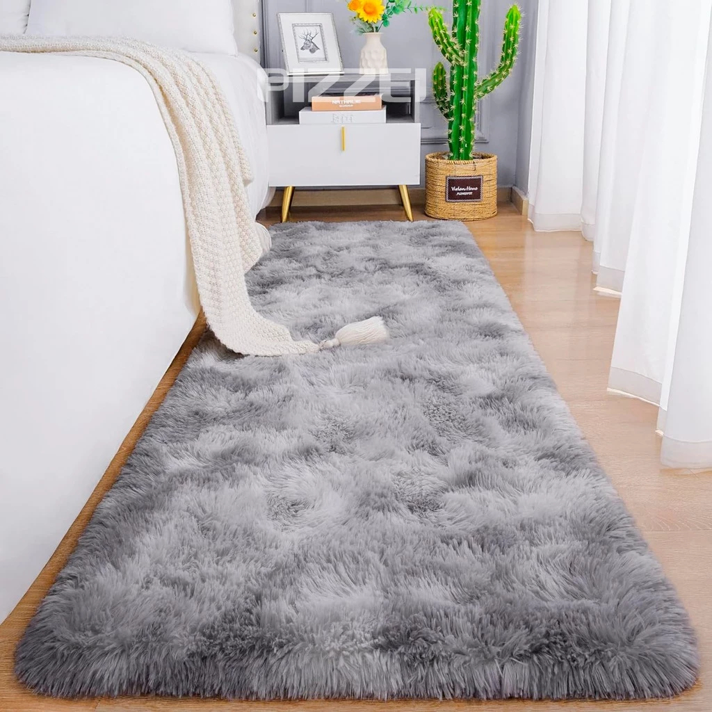 Tapete Passadeira 2,00 x 0,60 Corredor Quarto Sala Beira de Cama Felpudo Peludo