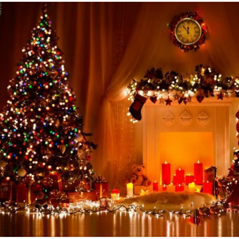 Leds Solar 10M USO EXTERNO Natal Externo Fixo E 8 Funções Prova D'água Cordão Luzes