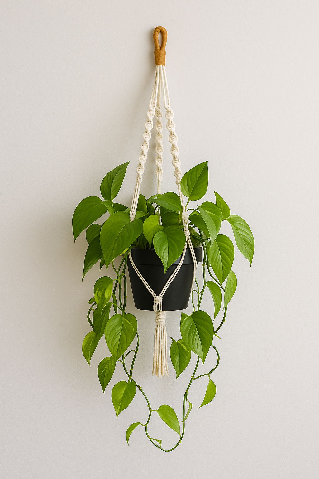 Suporte de Plantas em Macramê para Pendurar Vasos – Feito à Mão | Linha Pendurarte