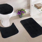 Jogo de Tapete de Banheiro 3 Peças - Aura Clean 