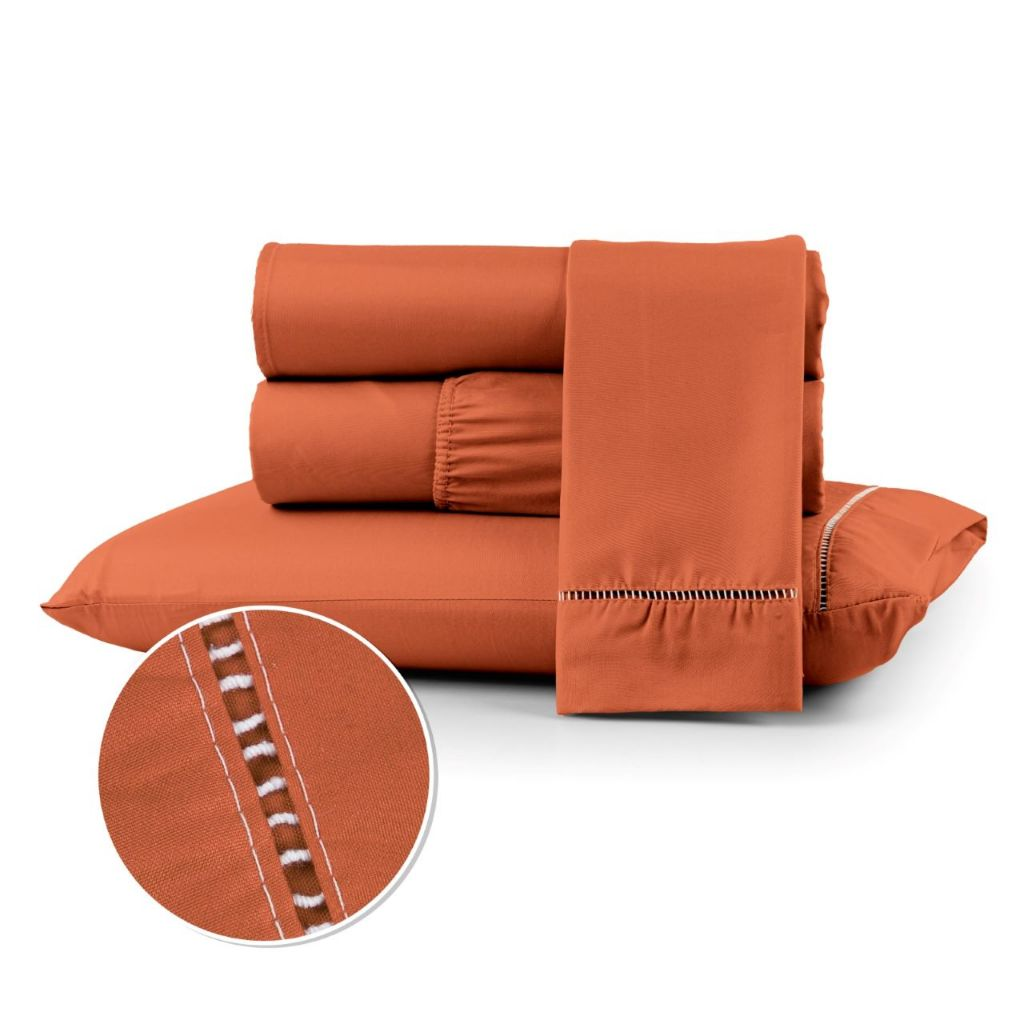 Kit Jogo Lençol Cama de Casal Queen 400 fios Micropercal 03 Peças