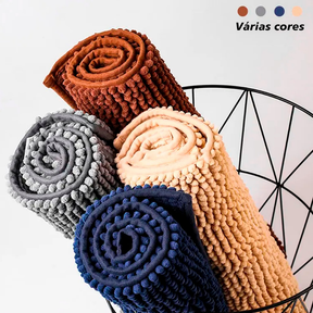 Kit com 3 Tapetes de Banheiro em Microfibra Antiderrapante – Super Macios e Absorventes | Linha BanhoZen