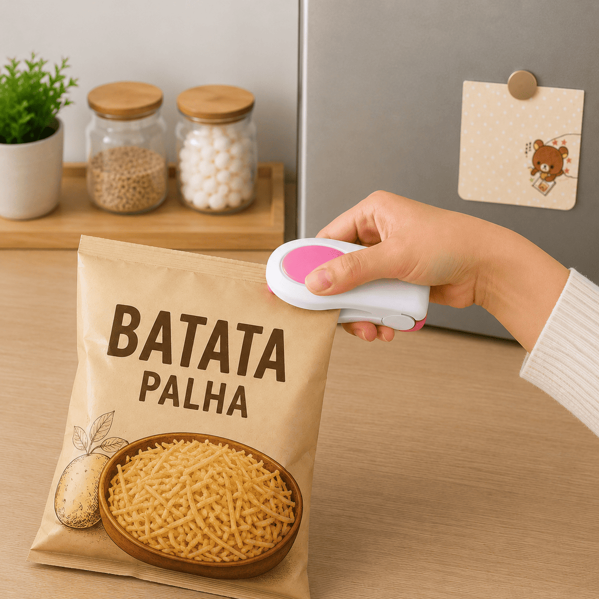 Mini Seladora Magnética para Alimentos