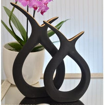 Vaso de Cerâmica Decorativo em Gota