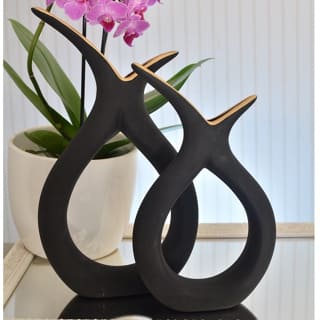 Vaso de Cerâmica Decorativo em Gota