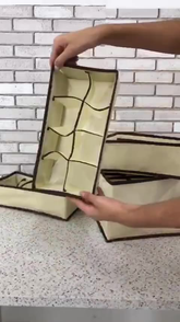 Kit 4 peças Organizador íntimas meias sutiã Dobrável para Gavetas