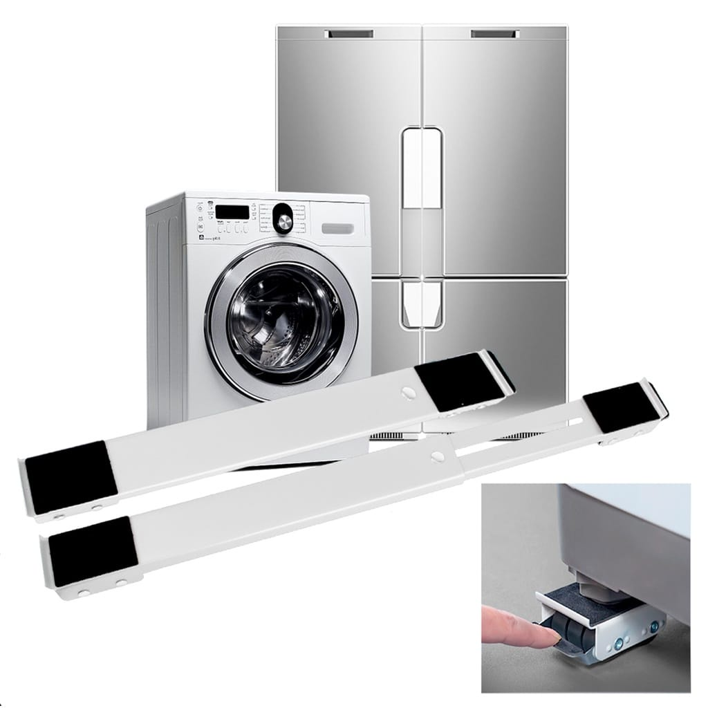 Suporte De Base Com Rodinha Para Geladeira Fogão E Máquina De Lavar Lousa Base Carrinho até 500kg Ajustável