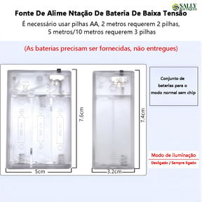 10 M Laços De Fita De Natal Com 100 Luzes Fada Cordas LED árvore Ornamentos Pisca Enfeites Decoração