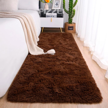 Tapete Passadeira 2,00 x 0,60 Corredor Quarto Sala Beira de Cama Felpudo Peludo