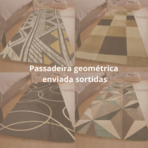 Tapete Passadeira 2,00 x 0,60 Corredor Quarto Sala Beira de Cama Felpudo Peludo