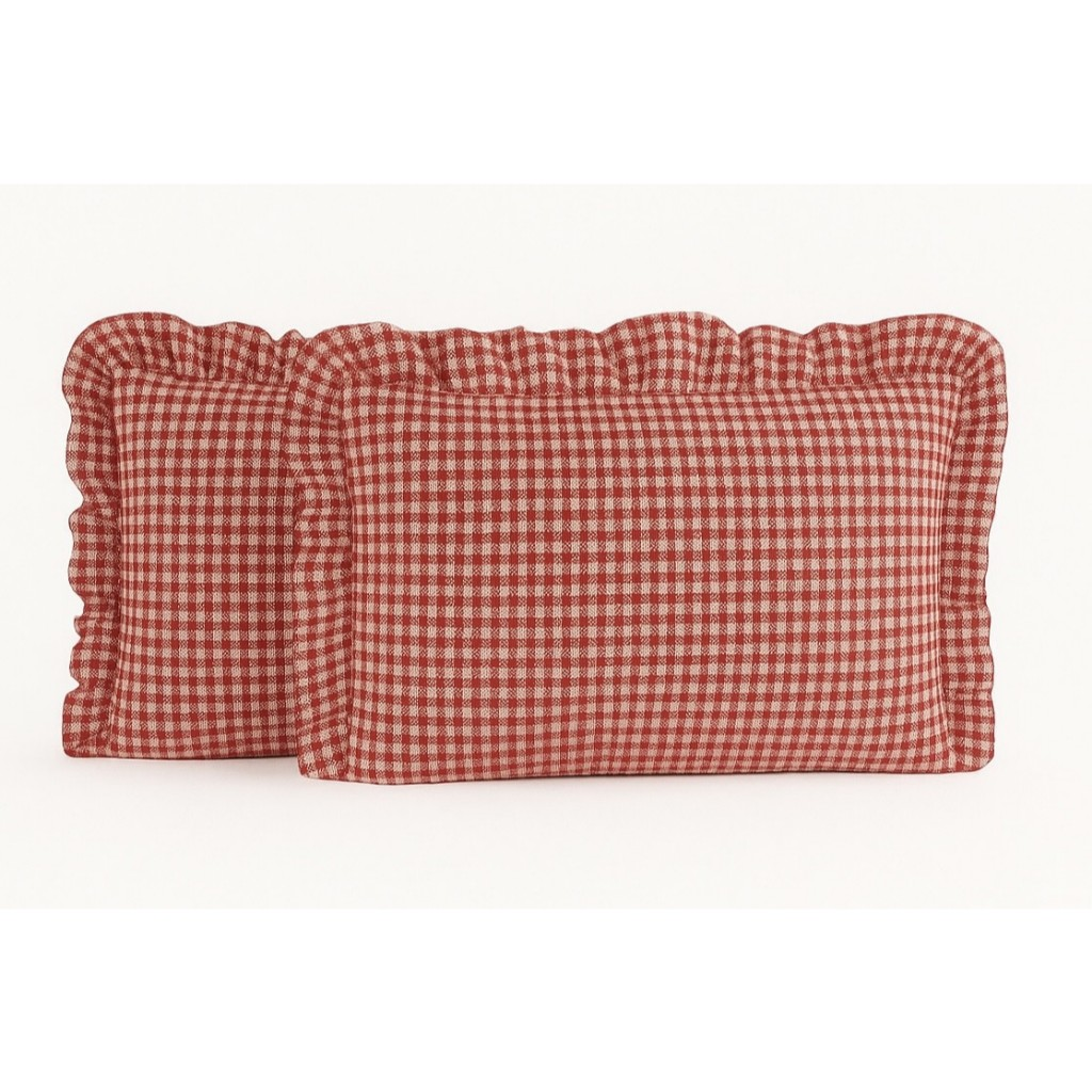 Kit 2 Fronha de Babado (1 PAR) de Algodão com Zíper