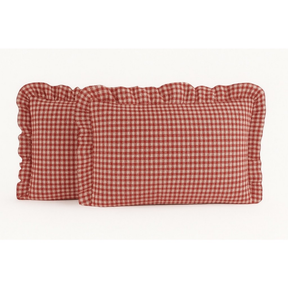 Kit 2 Fronha de Babado (1 PAR) de Algodão com Zíper