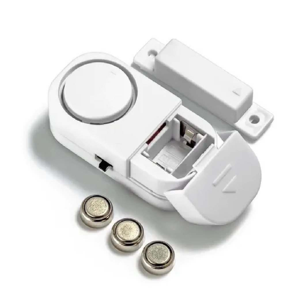Kit 4 Alarme Magnético Sensor Presença Sem Fio Janela Porta