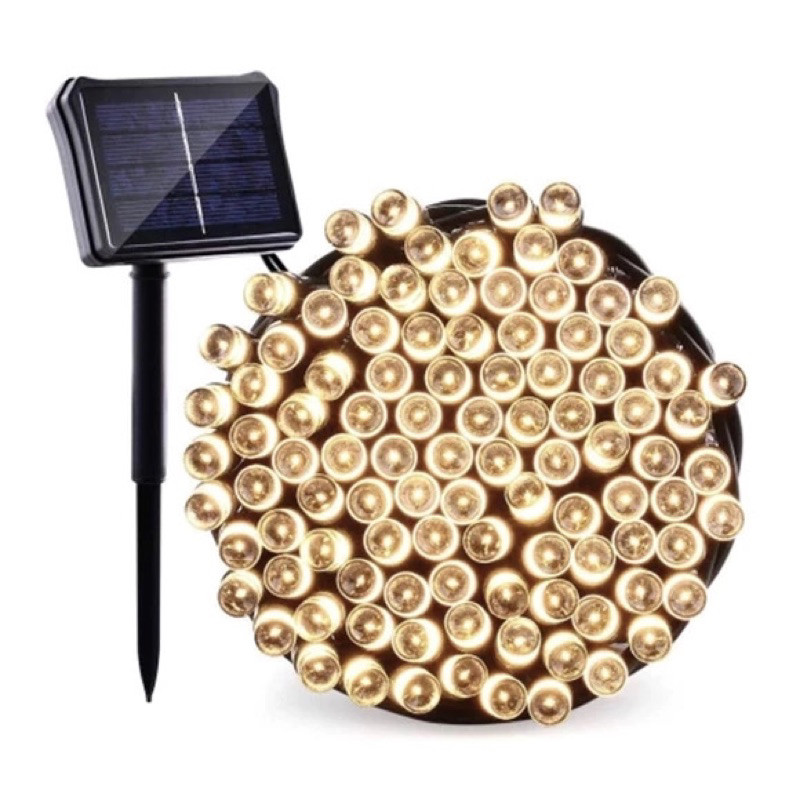 Leds Solar 10M USO EXTERNO Natal Externo Fixo E 8 Funções Prova D'água Cordão Luzes