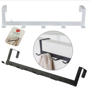 Suporte Gancho Cabide 6,3x7,5x29cm Organizador Para Porta Organizadores 5 Ganchos Pendurar Multiuso